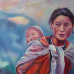 Femme et Enfant du Népal